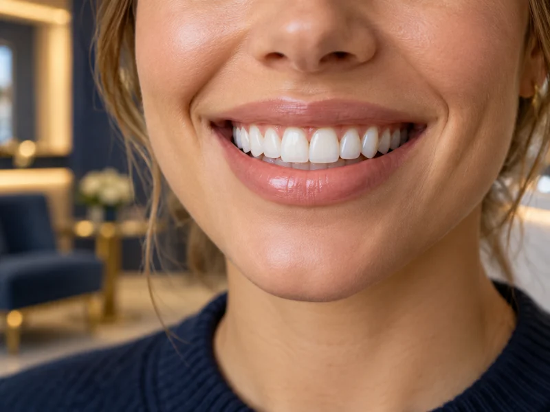 Beautiful smile with porcelain veneers at Helena Family Dentistry